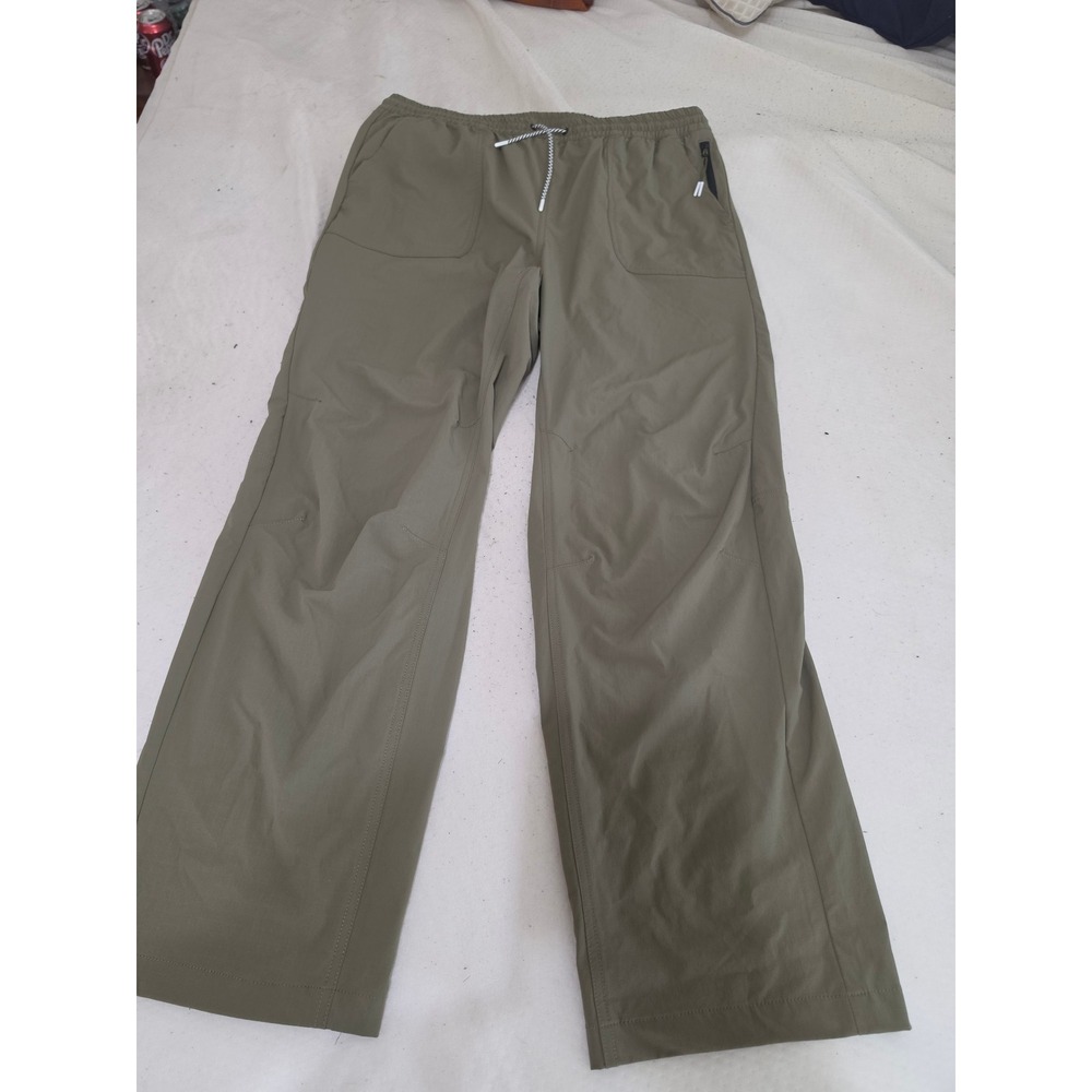 Bearded Goat Mens XL Olive Green‎ Ripstop Hiking Pants Outdoor Drawstring Waist